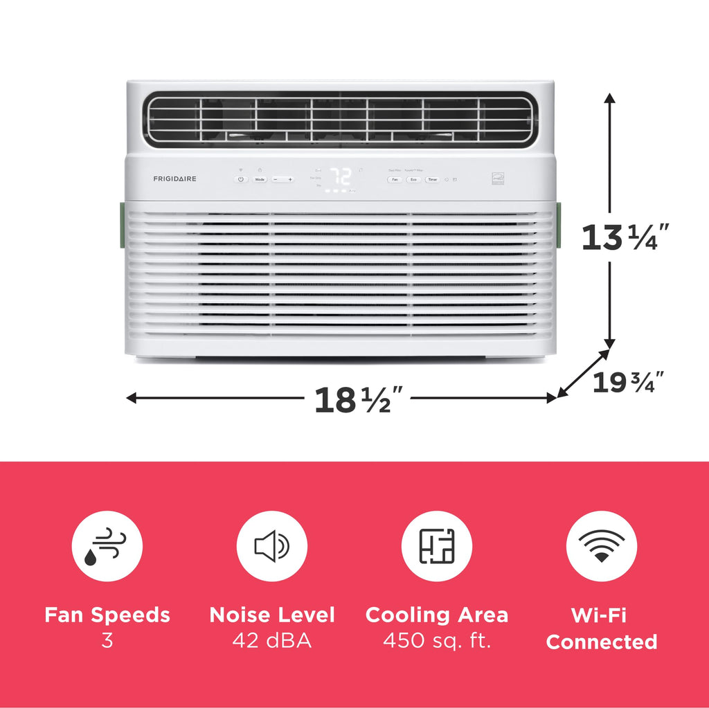 10,000 BTU White Smart Inverter Window Air Conditioner U1490