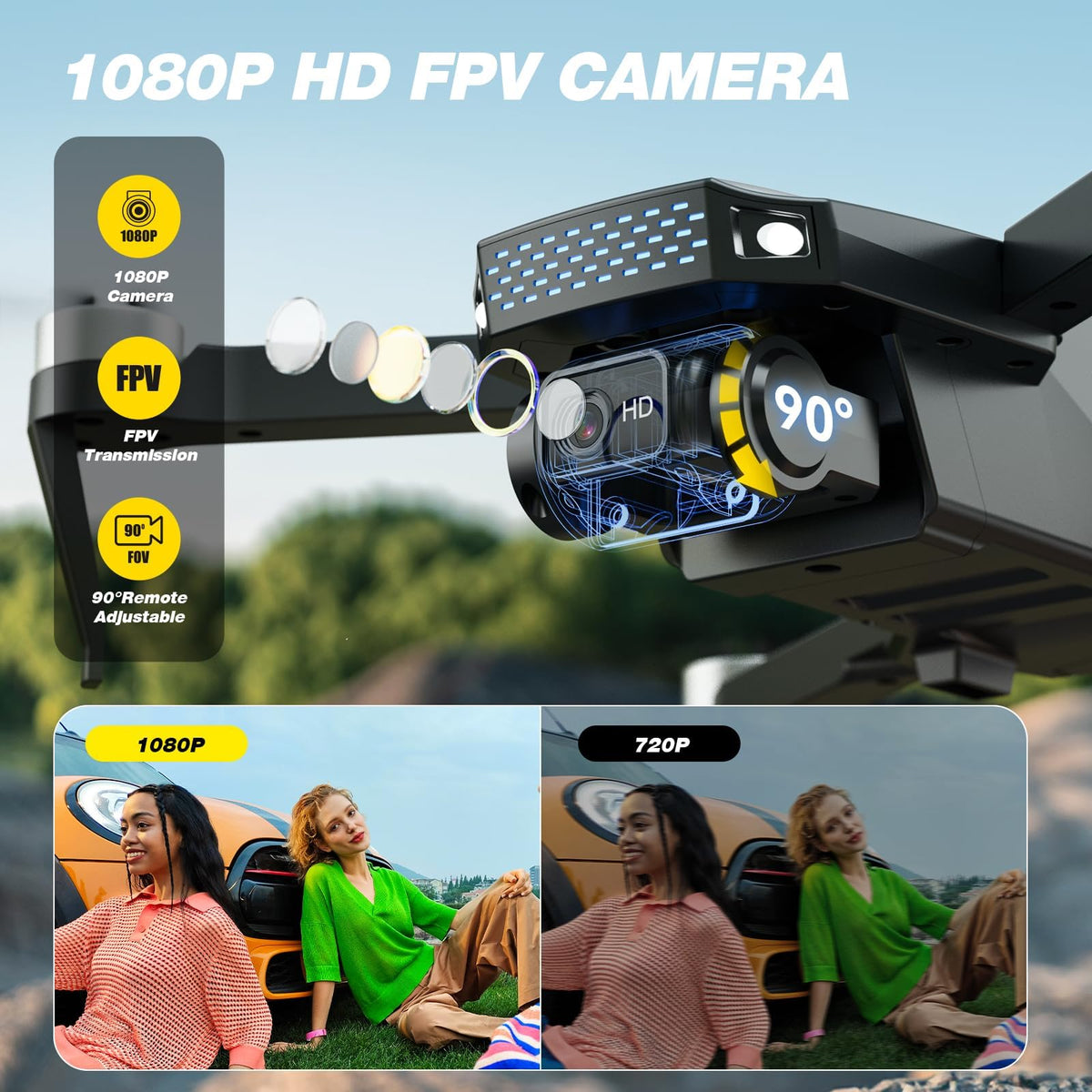 Camera Drone with 2 Batteries C79140