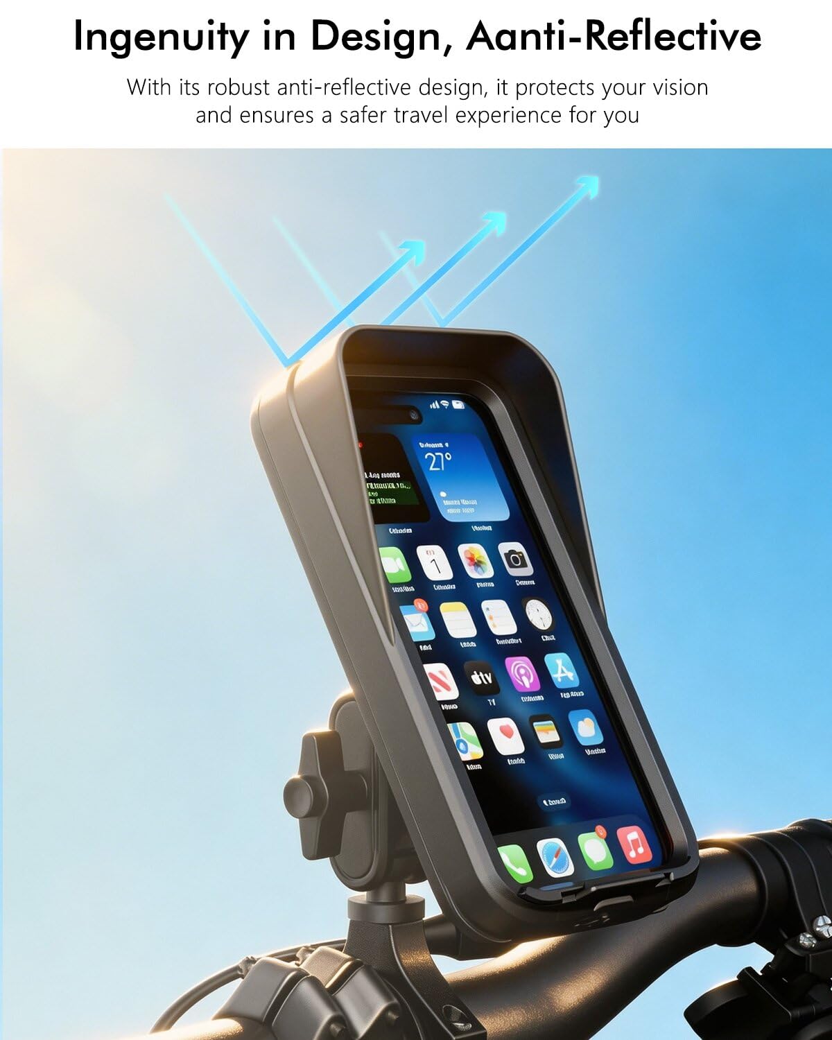 IP65 Waterproof Motorcycle Phone Mount H39649