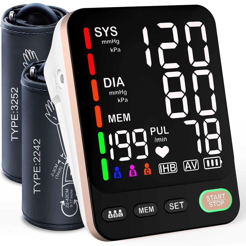Automatic Blood Pressure Monitor & 2 Cuffs F4053