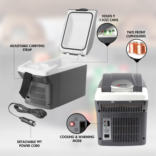 12V 6 Quart Portable Electric Cooler Warmer N843274