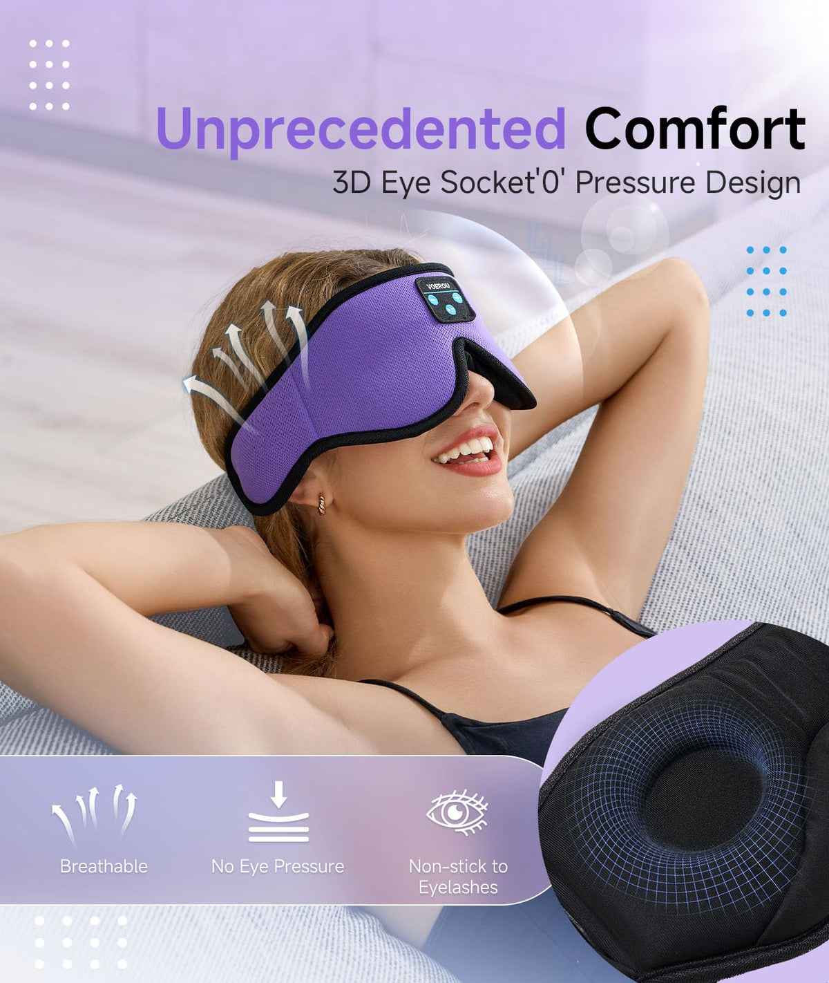 Bluetooth Sleep Mask with Headphones B791282