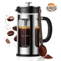 34oz Heat Resistant Glass Stainless Steel French Press Coffee Maker B6950
