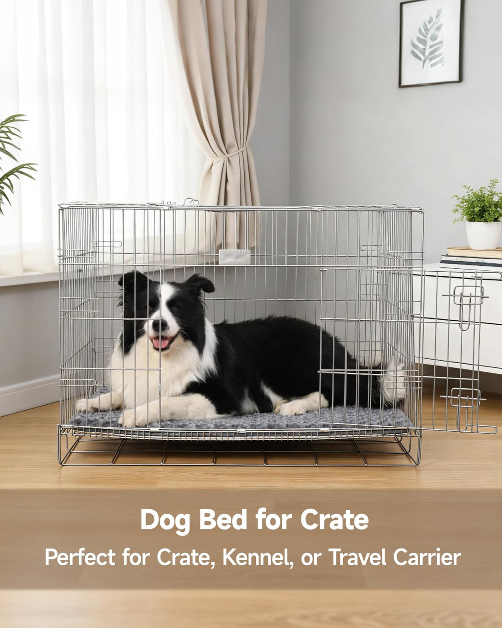 Dark Grey Foam Dog Bed 35x22 K255