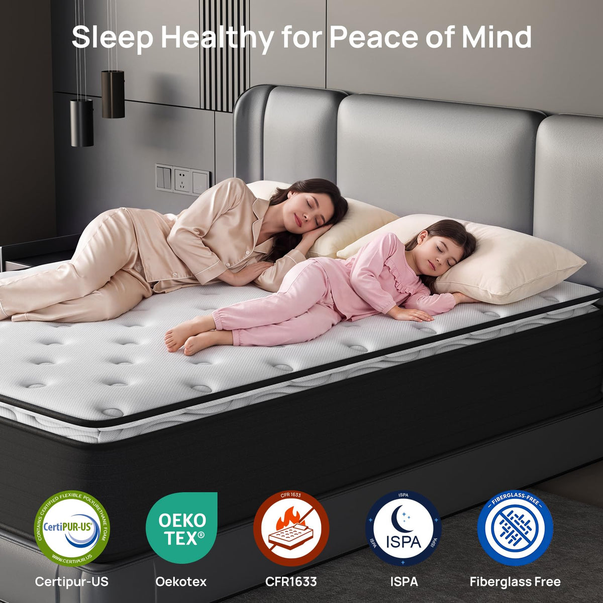 Full 12 inch Hybrid Mattress Z6306