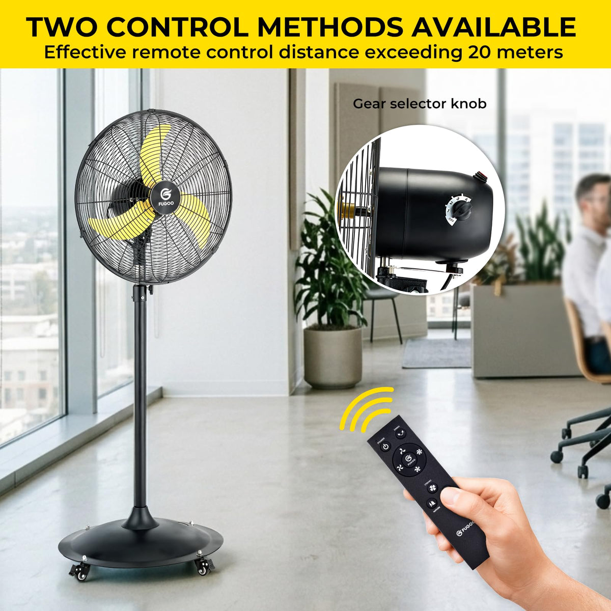 20" Oscillating Outdoor Pedestal Fan E789288