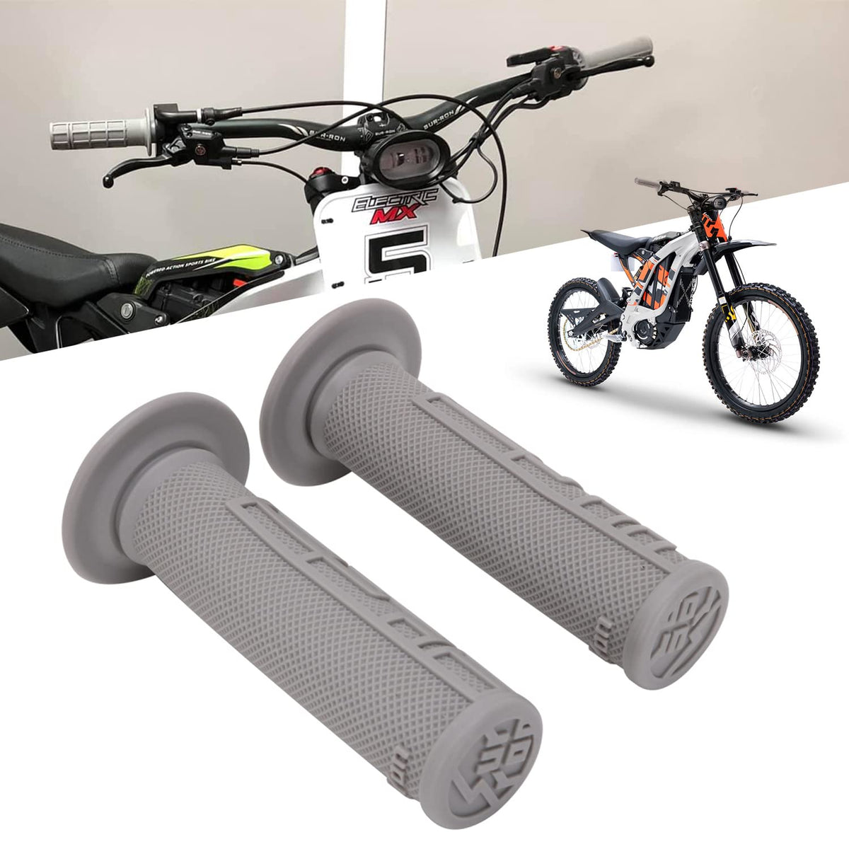 Gray Handlebar Grips F88631