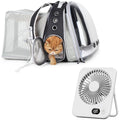 Expandable Cat Backpack with Mini Fan L1664