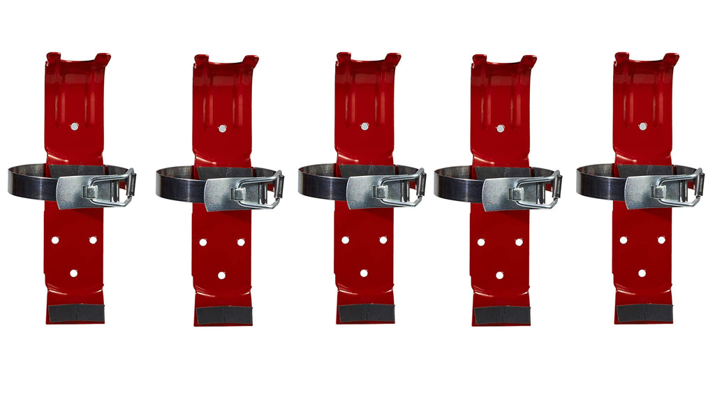 5 Pack 2.5 lb Fire Extinguisher Bracket G638