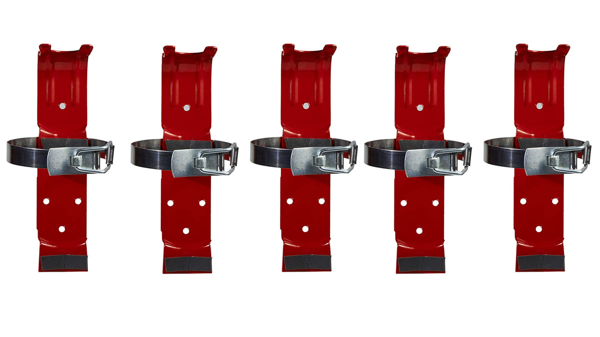 5 Pack 2.5 lb Fire Extinguisher Bracket G638