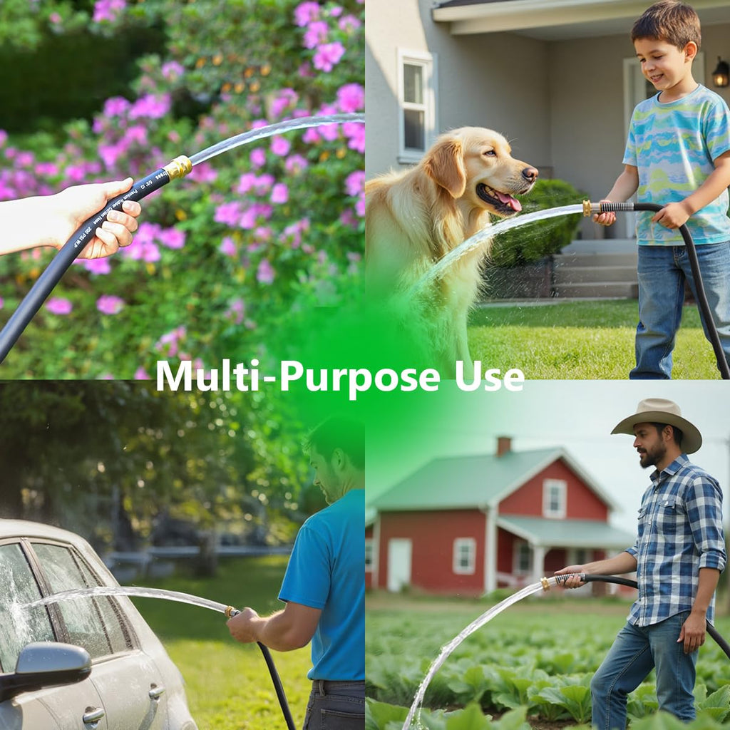 100FT Heavy Duty Rubber Garden Hose M4501