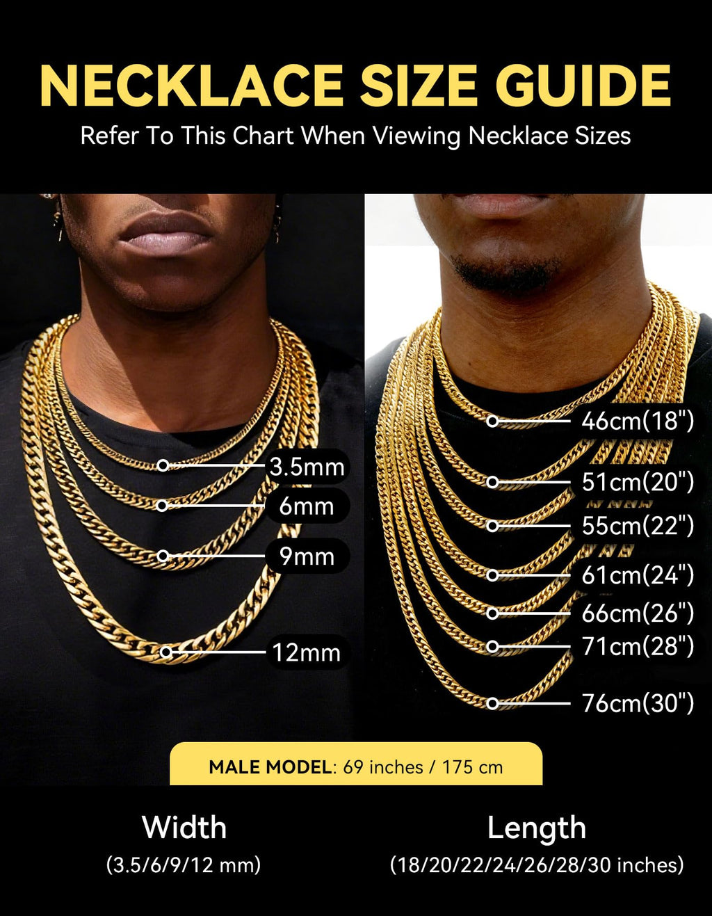 Cuban Link Chain Stainless Steel 14K Gold Plated A351