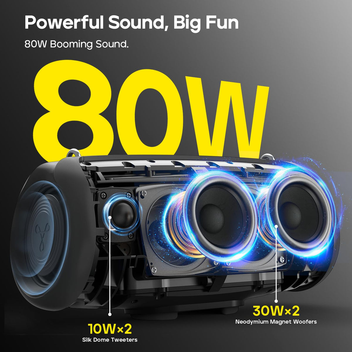 Black Bluetooth Speaker H5262
