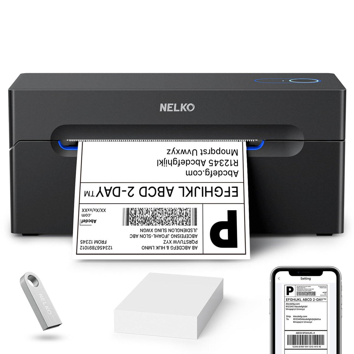 Bluetooth Thermal Shipping Label Printer T321