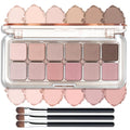 Mauve Pink Grey Brown Matte Eyeshadow Palette with Brush S7557