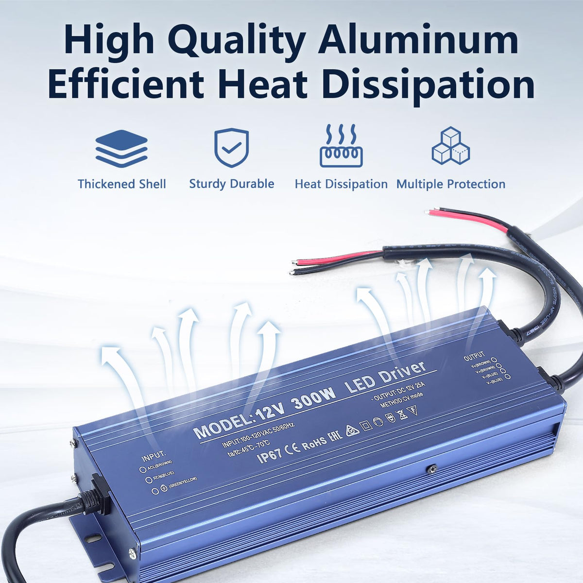 Waterproof IP67 12V 200W Ultra Slim LED Driver Transformer Y512395