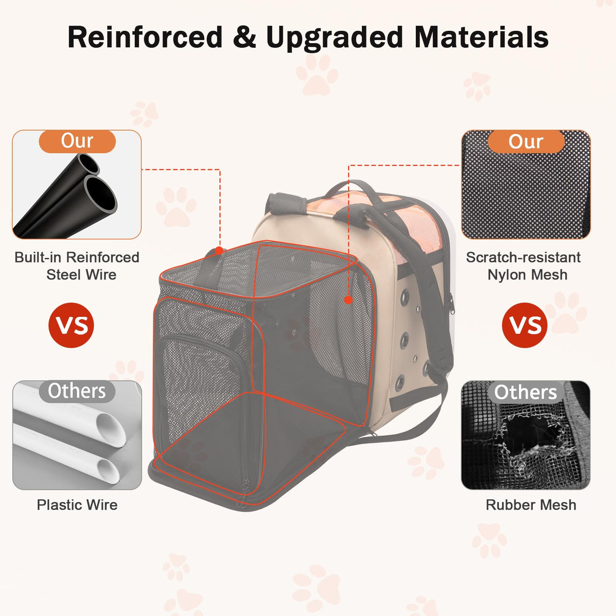 Large Breathable Cat Backpack Carrier S2855