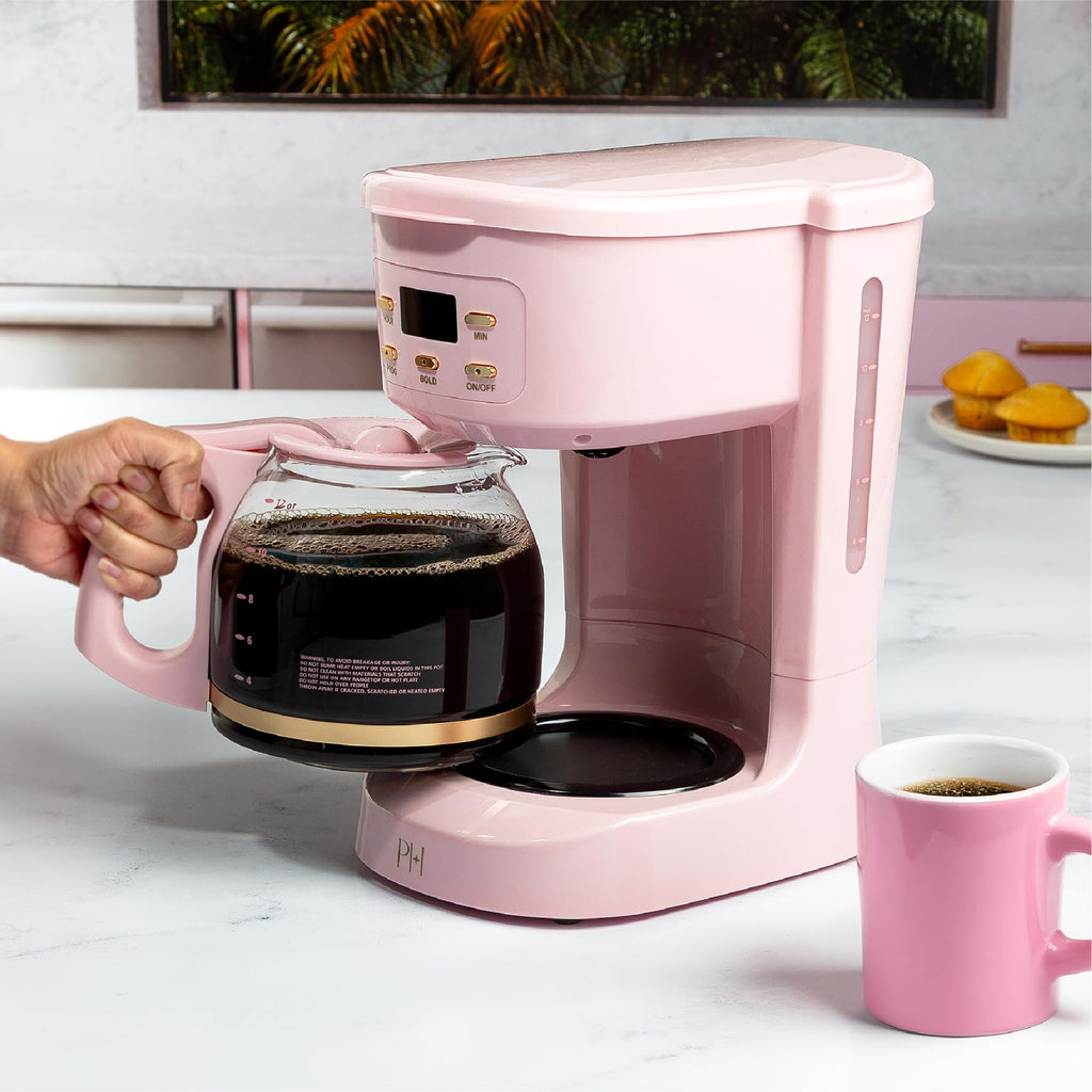 12-Cup Programmable Drip Coffee Maker with Glass Carafe S39302