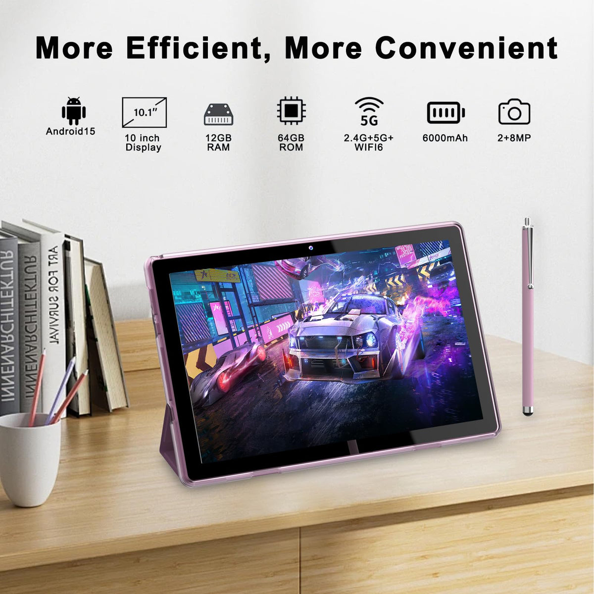 10-inch Android Tablet with Case and Stylus Y976275