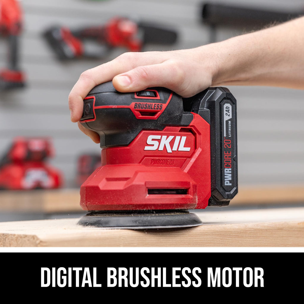 20V Brushless Random Orbital Sander Kit with 2.0Ah Battery and Charger K890563