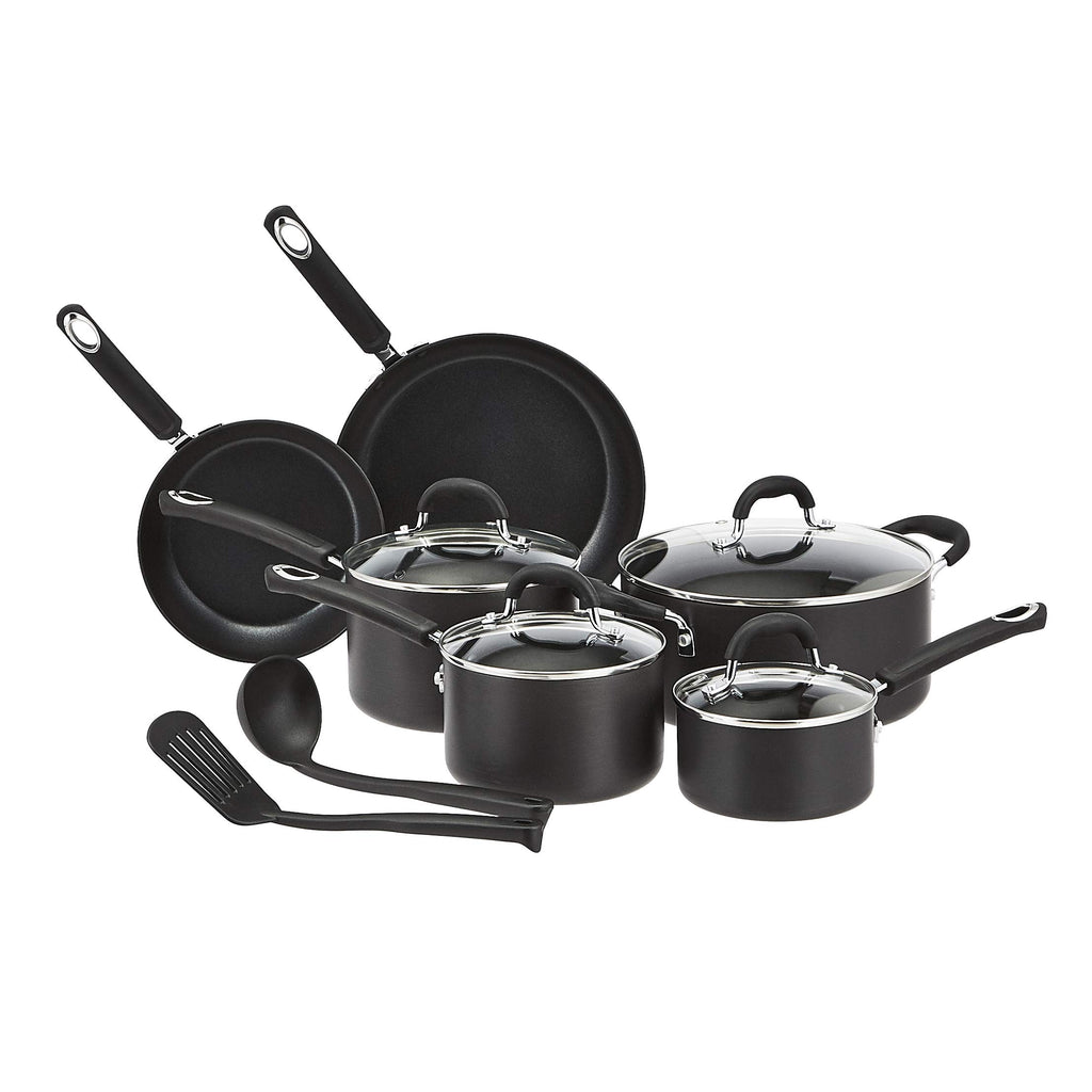 Non-Stick Hard Anodized Aluminum Cookware Set, 12-Piece U682
