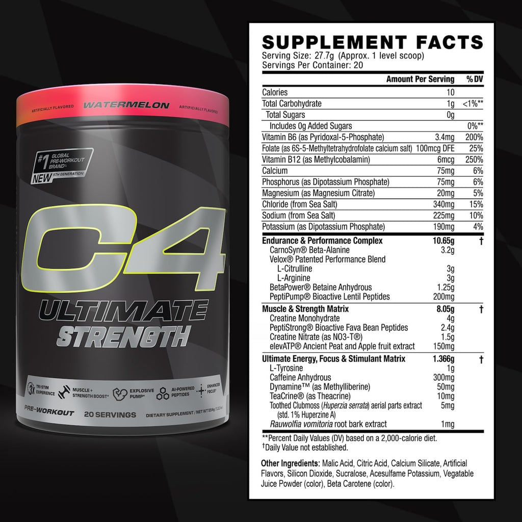 Watermelon Pre Workout Powder 20 Servings D27626