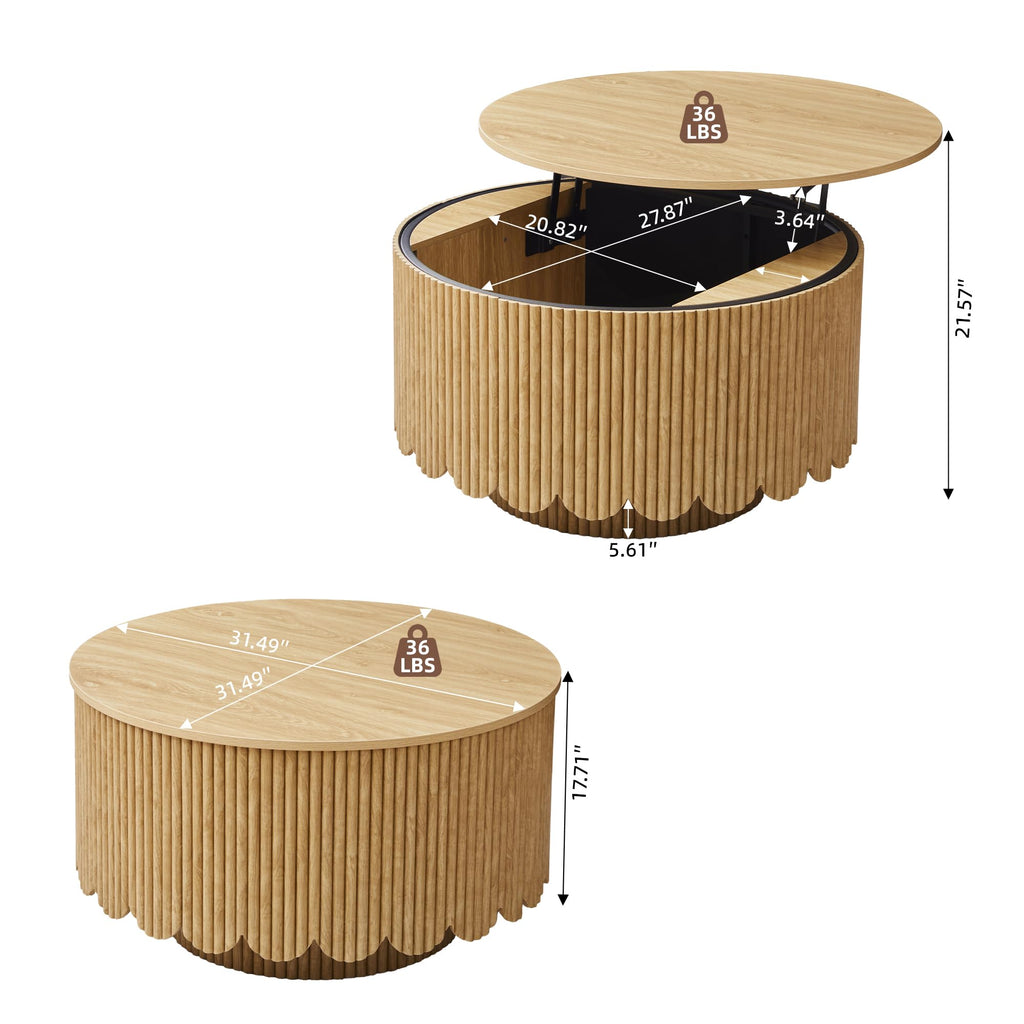 Lift Top Coffee Table with Storage W6974