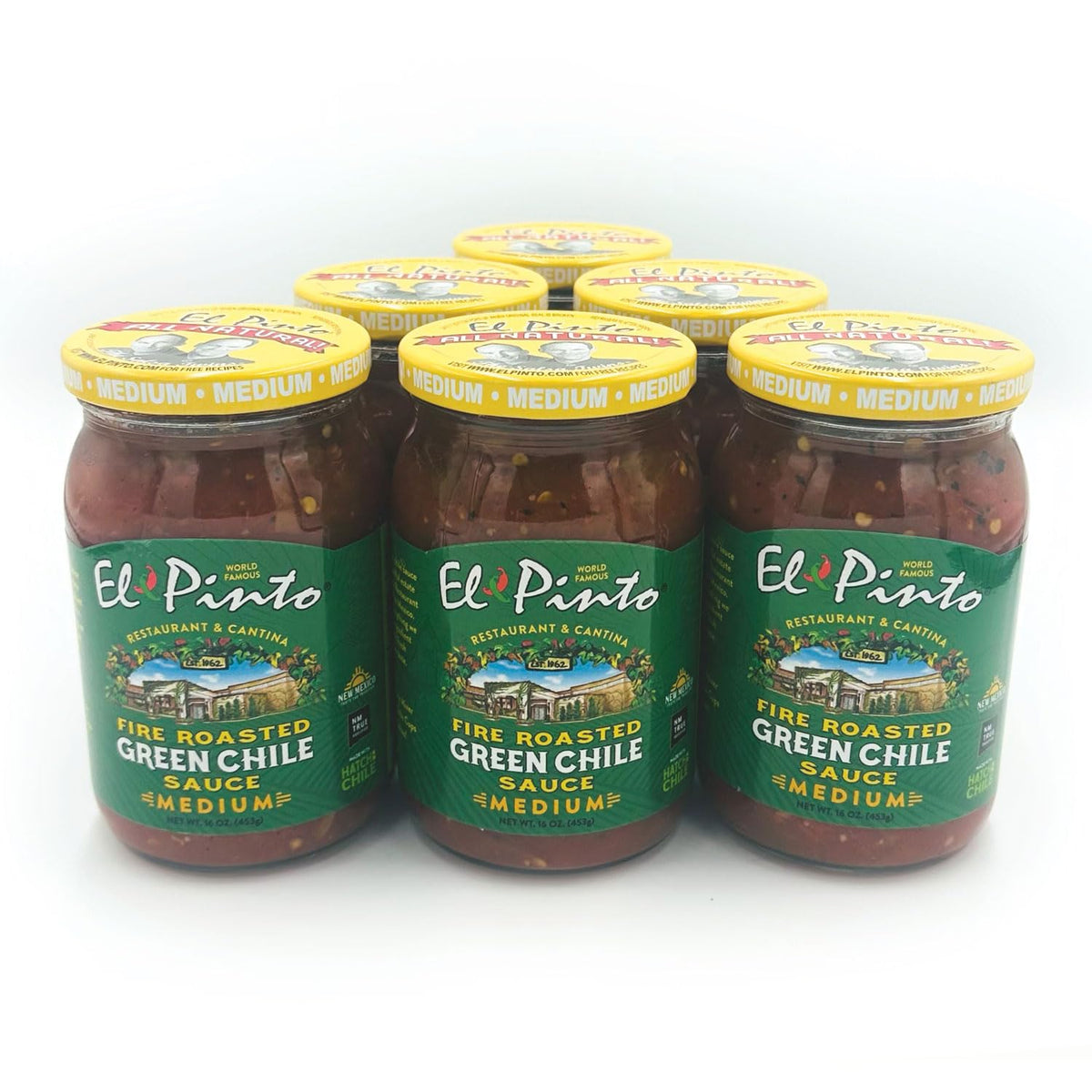 Green Chile Sauce Medium 16 Ounce Pack of 6 Z7082