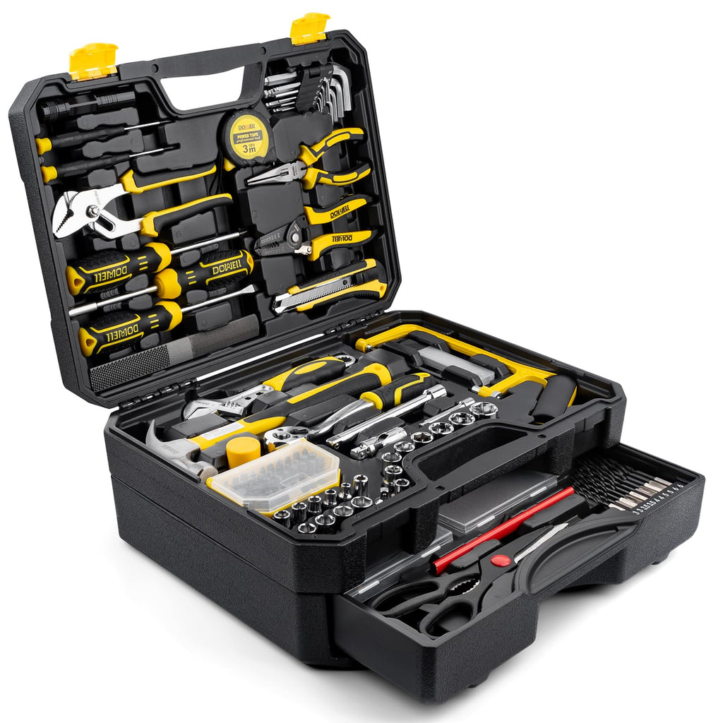299-Piece Professional Hand Tool Set with Sockets, Pliers, Hex Keys, Screwdrivers H2338