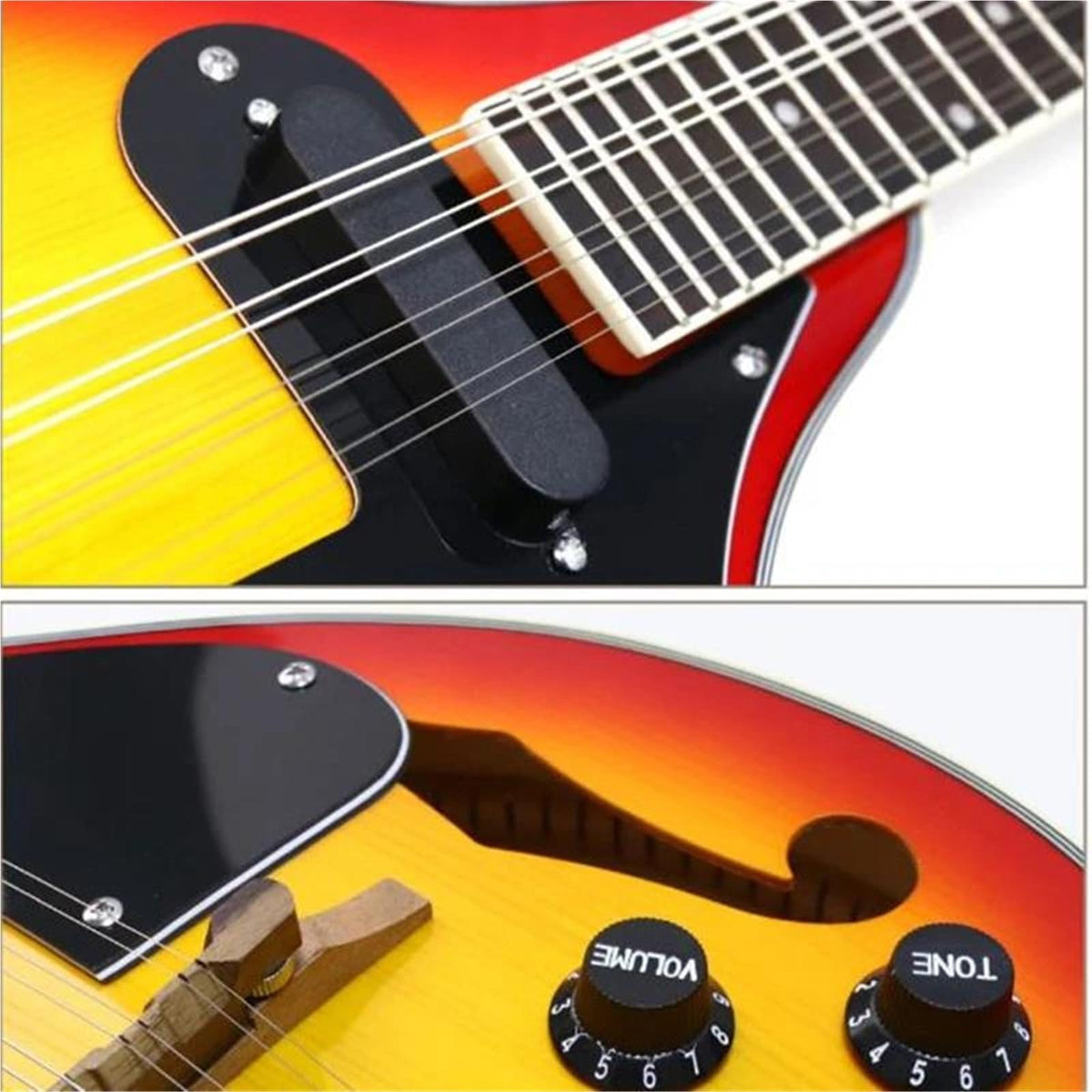 Electric Mandolin Spruce 8 Strings Sunburst U874872