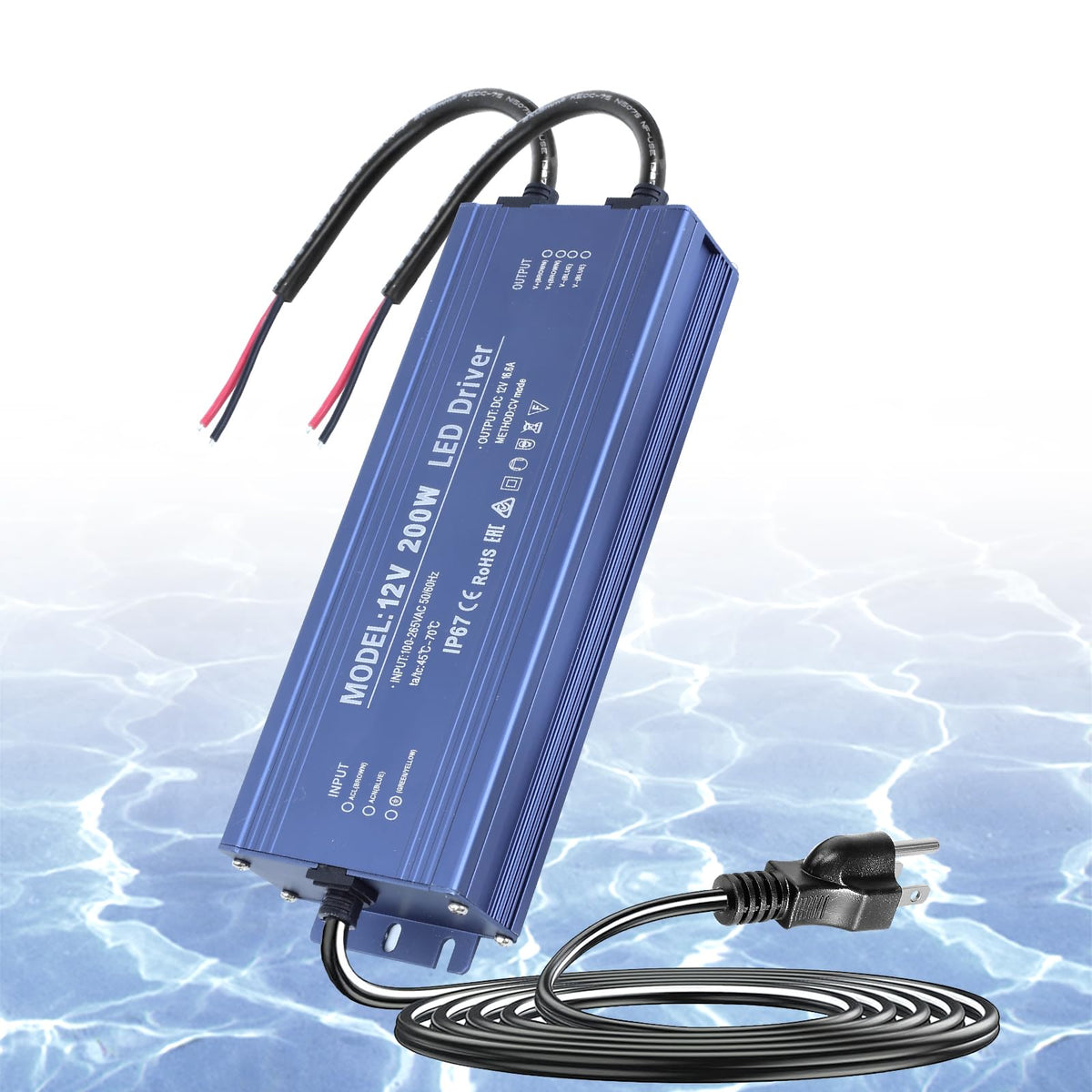 Waterproof IP67 12V 200W Ultra Slim LED Driver Transformer Y512395