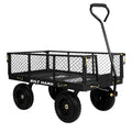 10" Flat Free Tires Steel Garden Cart with Rotating Handle E642032