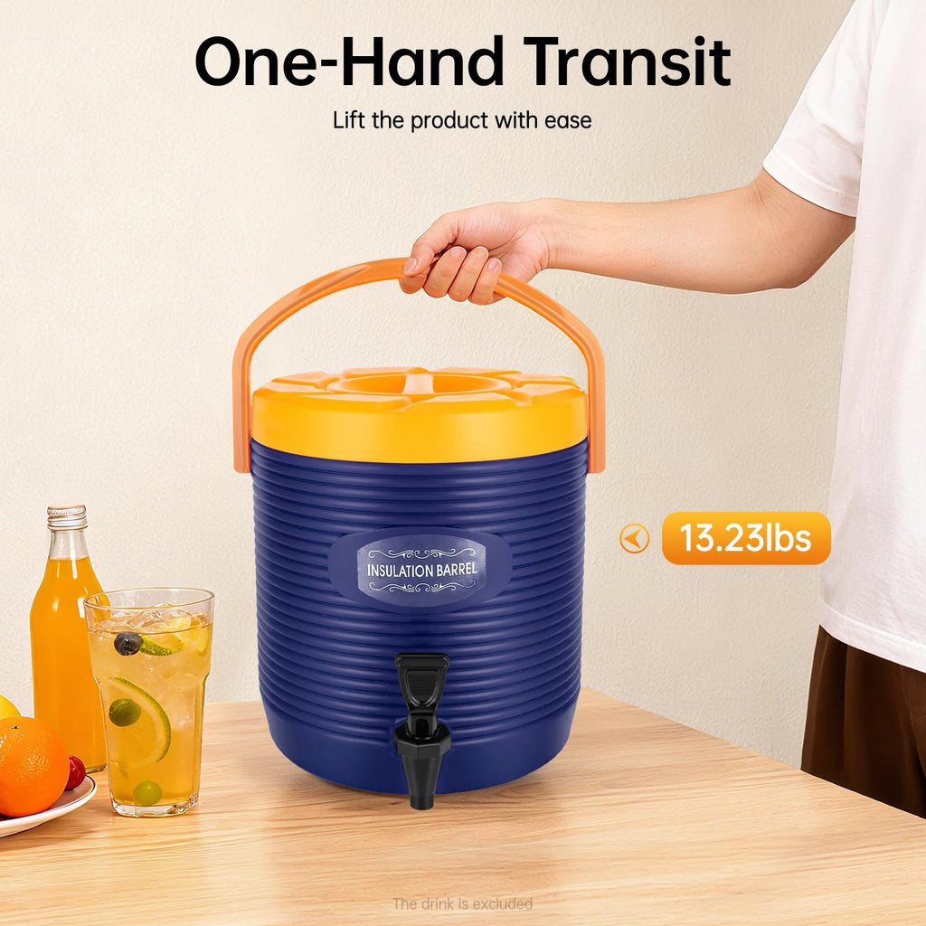 Insulated Beverage Dispenser 3.43 Gallon Blue G49424