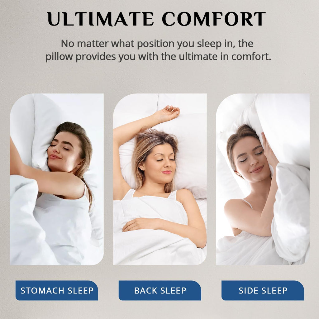 King Size Set of 2 Down Alternative Bed Pillows R104