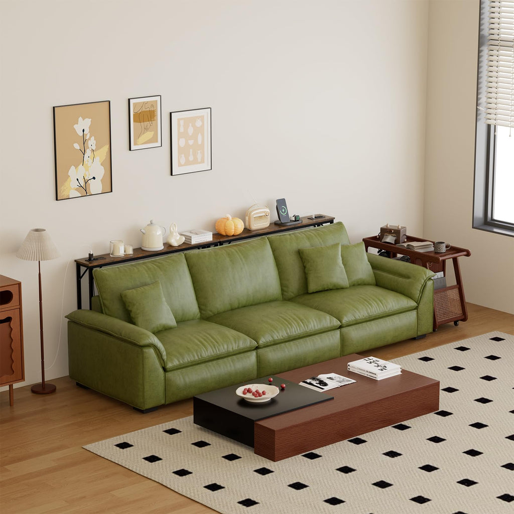 5.9" Narrow Console Table with Outlet Metal Frame A26144