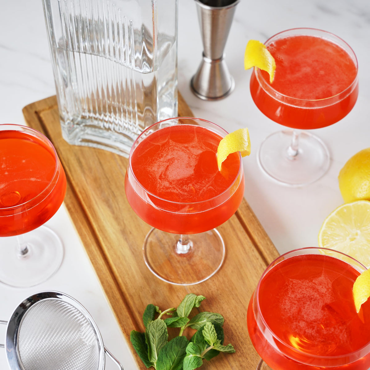 Crystal Coupe Cocktail Glasses Set of 4 P23001