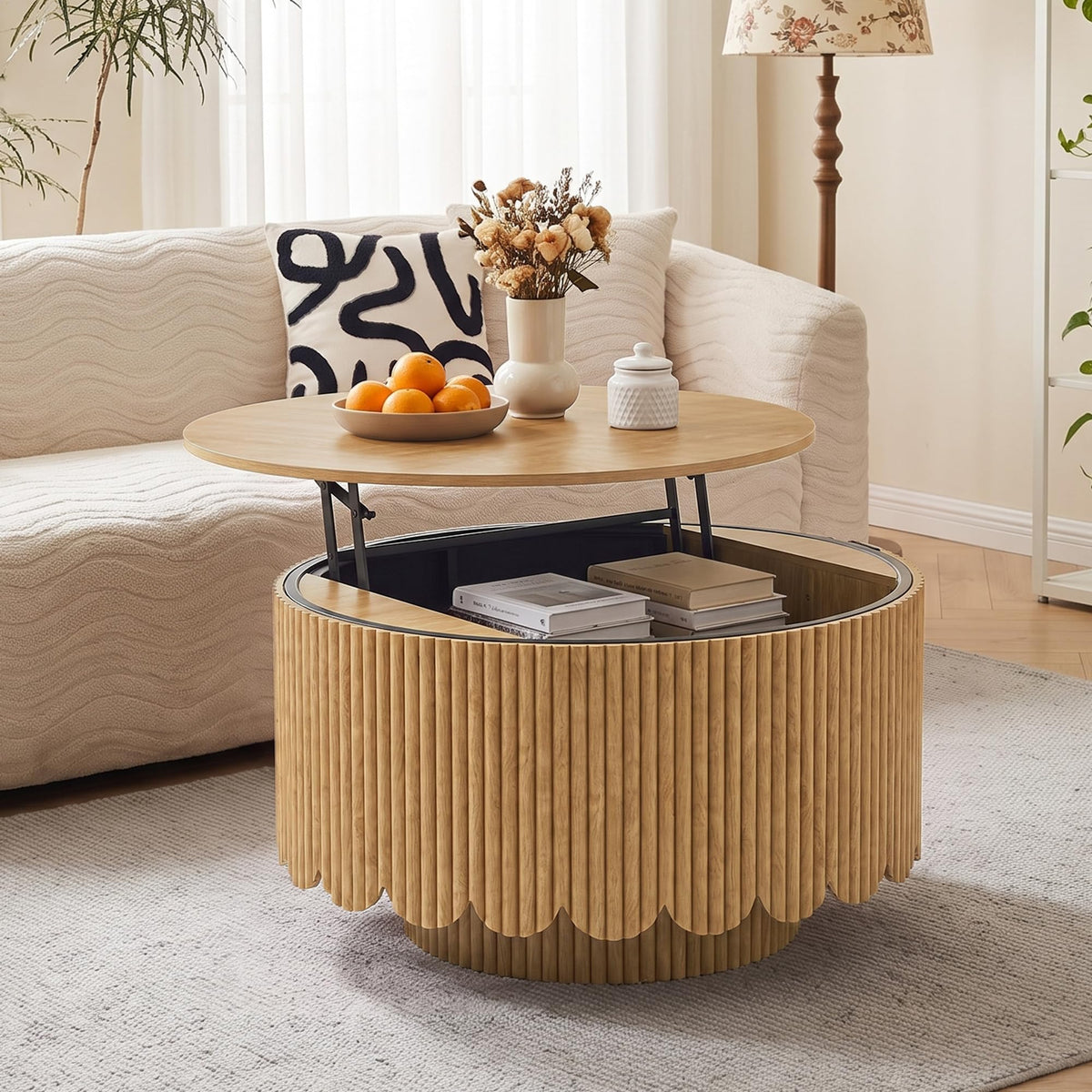 Lift Top Coffee Table with Storage W6974