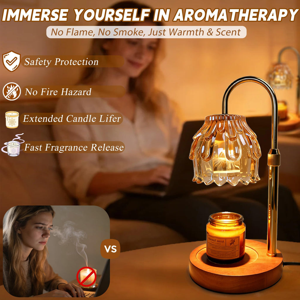 Candle Warmer Lamp with Timer Dimmable Adjustable Height X921114