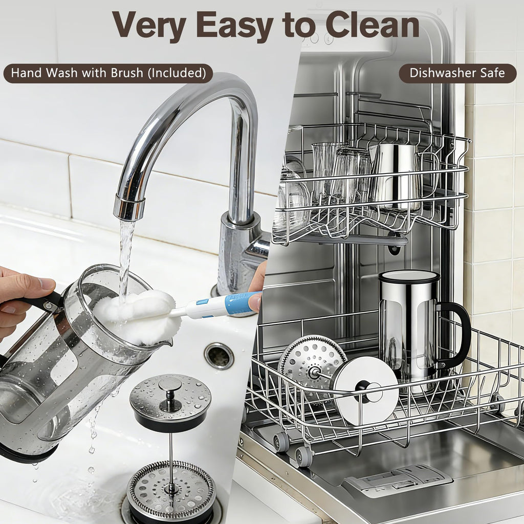 34oz Heat Resistant Glass Stainless Steel French Press Coffee Maker B6950