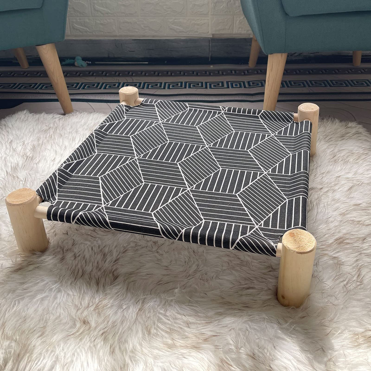 Wooden Elevated Cat Bed W43352