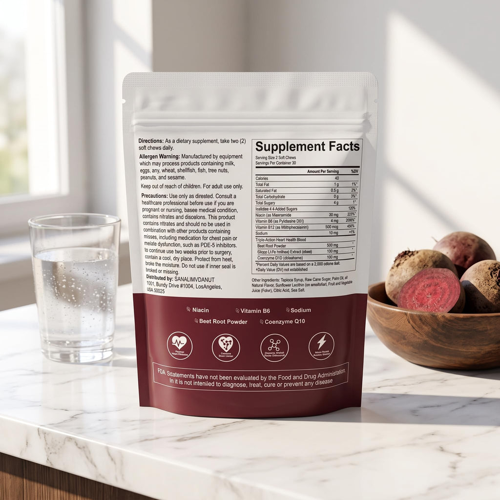 Beets Chews Dietary Supplement, 60 Count K918