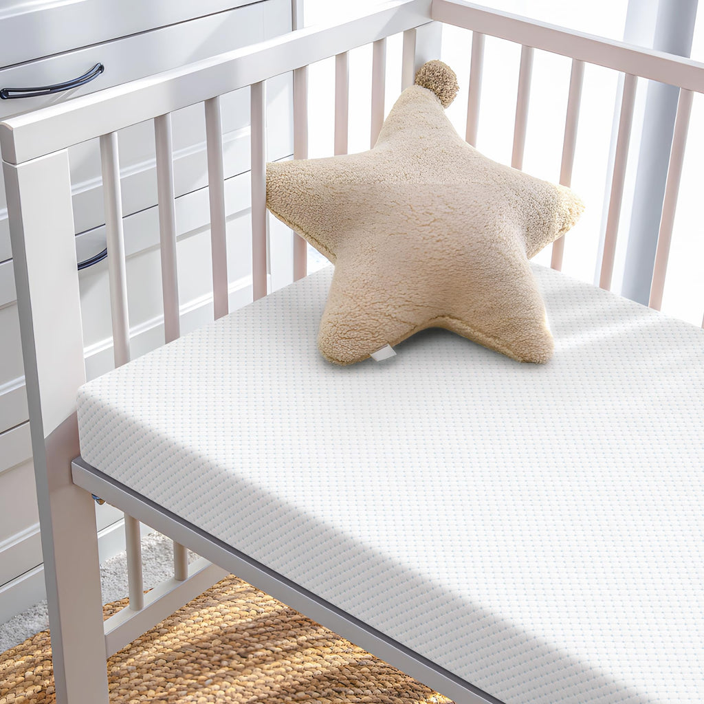 Mini Crib Mattress, 38x24x4 Inch Dual-Sided Gel Memory Foam Y373