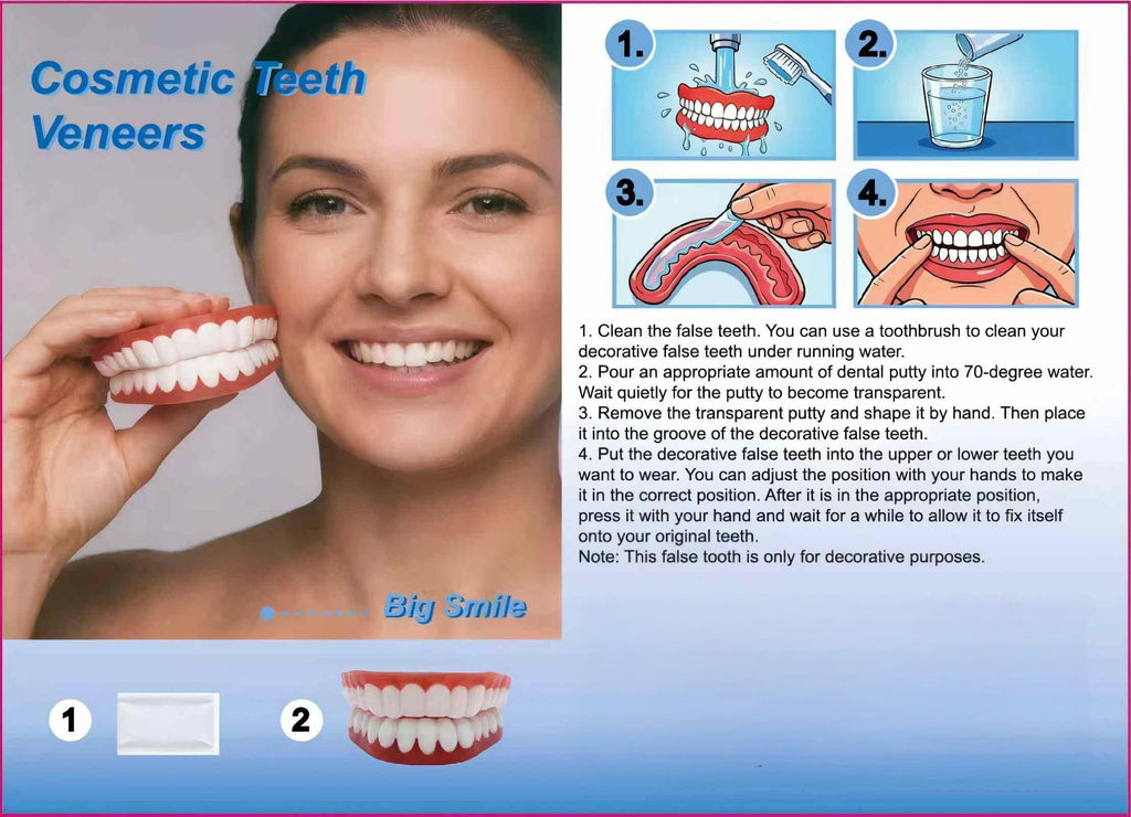Adjustable Silicone Full-Mouth Denture Set Z800620