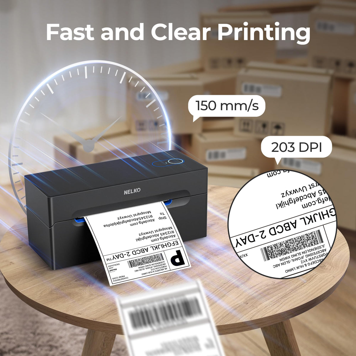 Bluetooth Thermal Shipping Label Printer T321