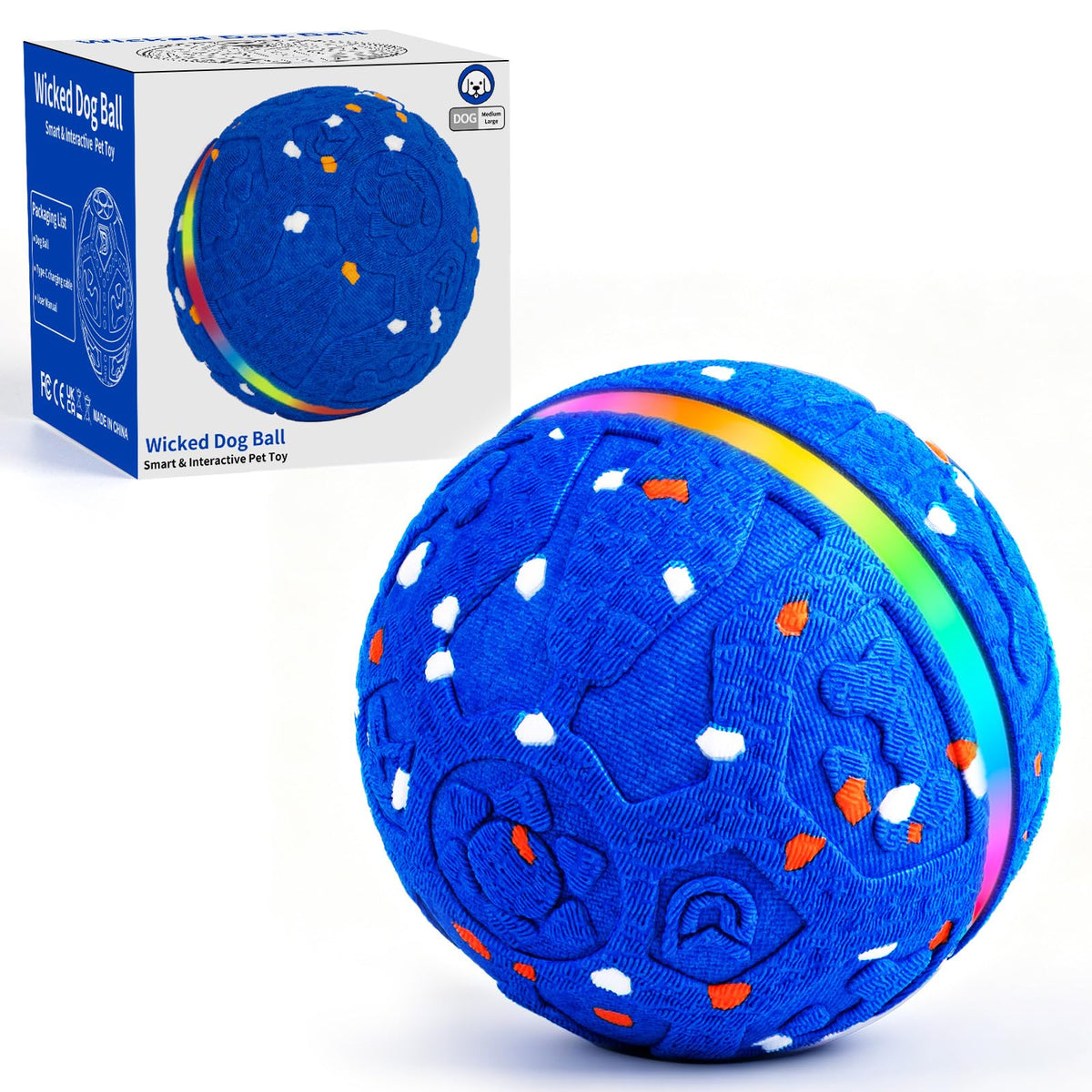 Interactive Dog Ball Toy 3 Modes K394