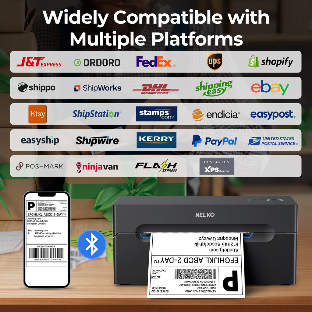 Bluetooth Thermal Shipping Label Printer T321
