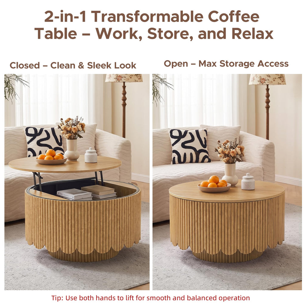 Lift Top Coffee Table with Storage W6974