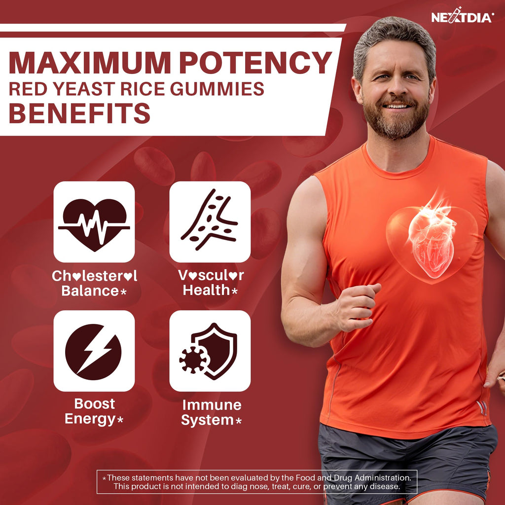 Red Yeast Rice Gummies 2400MG with CoQ10 F8436