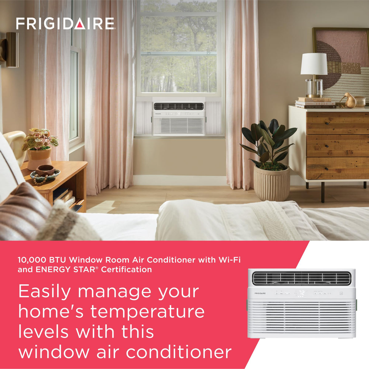 10,000 BTU White Smart Inverter Window Air Conditioner U1490
