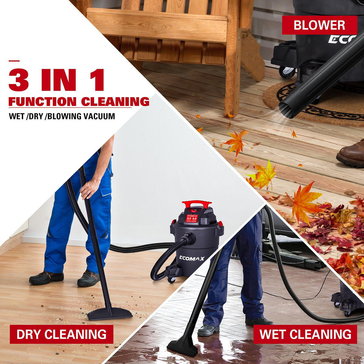 6 Gallon 4 HP Wet Dry Shop Vac Q42746